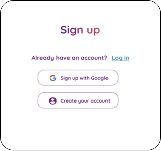 signup step 2